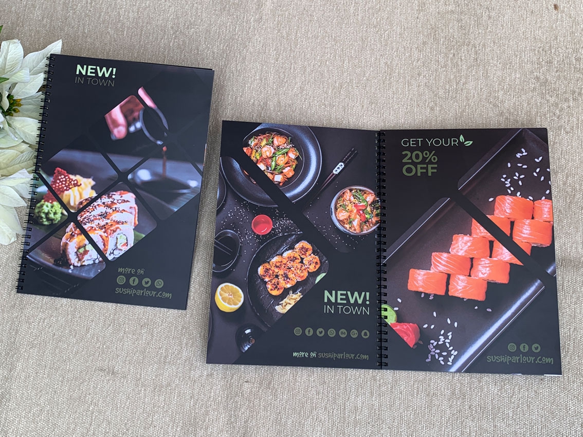 Menu Nhựa PVC 4 lớp lò xo mã MN-04