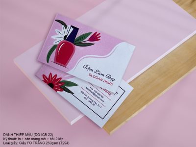 Danh thiếp - Name card làm đẹp mã DQ-23