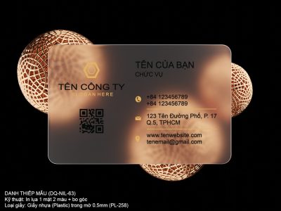 Danh Thiếp ép kim DNE2-63