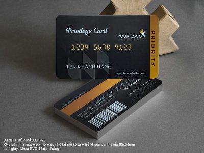 Card - thẻ Vip thành viên VIP-73