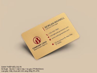 Card - Danh thiếp nhựa CN-76 ép kim